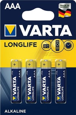 Батарейки Varta LongLife LR03, AAA (3+1/40) BL