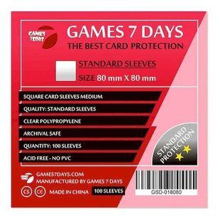 Протектори 80*80 Games 7 Days Standard Square (100шт.)
