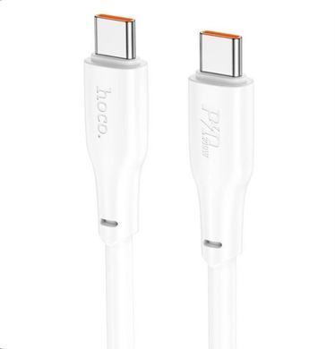 Кабель Type-C to Type-C HOCO X93 Force fast charging cable, 100W, 1m., white