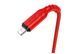 Кабель Lightning HOCO X59 Victory charging cable, тканина 2.4А, 1m., red 10011314 фото 2