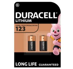 Батарейки Duracell Lithium CR123A, 3V (2/20) BL