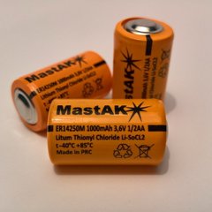 Батарейки MastAK 1/2AA ER14250M, 1A, 3.6V (Li-ion)