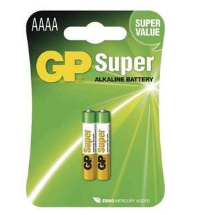 Батарейки GP 25A-U2 Super Alkaline AAAA, LR61 (2/10) BL