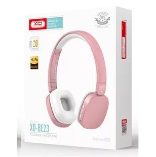 Гарнітура бездротова Bluetooth XO BE23, BT 5.0, 20H, pink