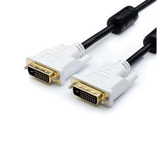 Кабель Atcom DVI-DVI, 2 ferite DVI-D, 3m. чорний (9148)