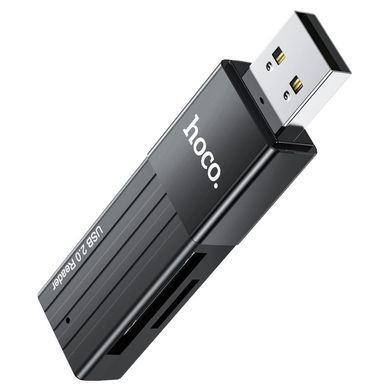 Кардрідер HOCO HB20 Mindful 2-в-1 USB3.0 Black