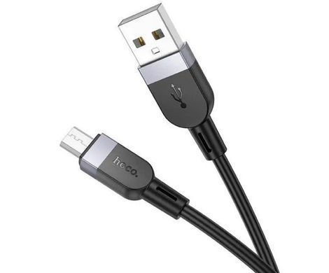 Кабель microUSB HOCO X109 Energy silicone charging Data 2.4A, 1m., black