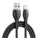 Кабель Lightning XO NB240 Football Soft Rubber Cable 2.4A 1m Black 10012134 фото 1