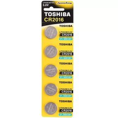 Батарейки літієві Toshiba CR 2016 / 5 BL