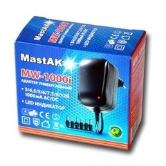 Блок живлення MastAK MW-1000i (3/4,5/6/7,5/9/12V 1000 mAh)