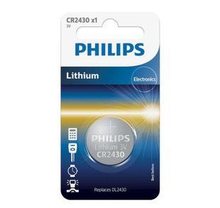 Батарейки літієві Philips CR 2430, 1 BL