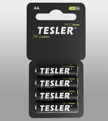 Батарейки Tesler R6, AA (4/60/1200) BL