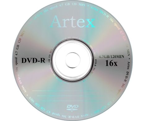 Диски Artex DVD-R 4,7 GB 16x Bulk/50