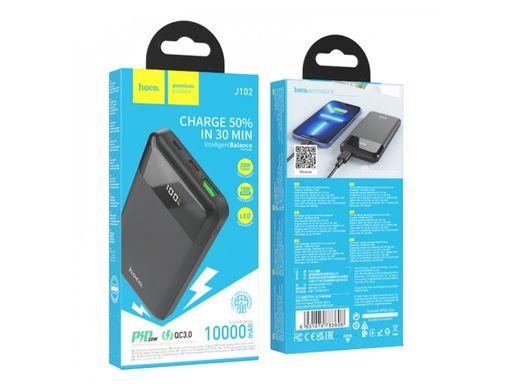 УМБ Power Bank HOCO J102 Cool figure PD20W+QC3.0 10000 mAh black