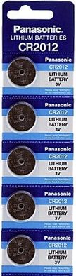 Батарейки літієві Panasonic CR 2012 BL5