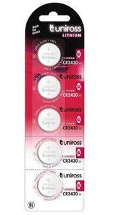 Батарейки літієві Uniross CR2430, 3V (5/100) BL