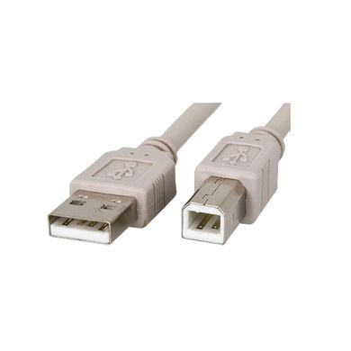 Кабель Atcom USB 2.0 AM/BM, 1 ferite, для принтера, 1.8m. білий (3795)