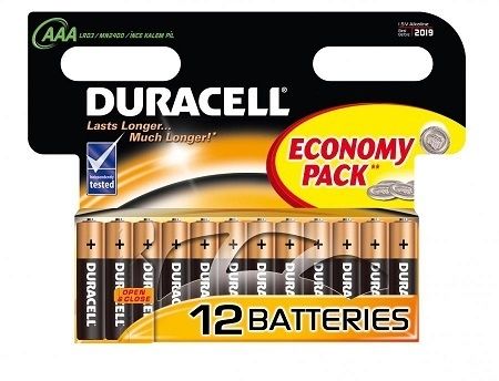 Батарейки Duracell LR03, AAA (12/144) BL