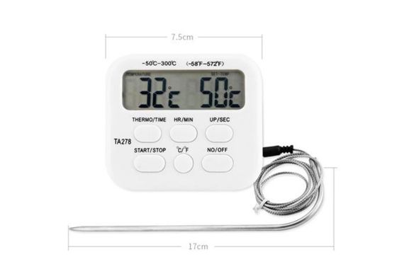 Термометр для кухні TA-278 з виносним датчиком від -50 до 300 градусів