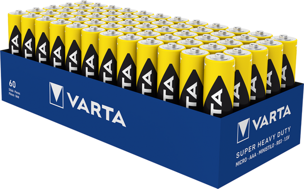 Батарейки Varta Heavy Duty R03, AAA (2/60)