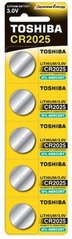 Батарейки літієві Toshiba CR 2025 / 5 BL