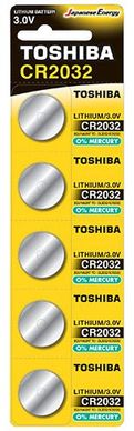 Батарейки літієві Toshiba CR 2032 / 5 BL