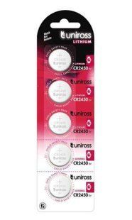 Батарейки літієві Uniross CR2450, 3V (5/100) BL
