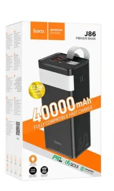 УМБ Power Bank HOCO J86 Powermaster fully compatible PD20W/OC/LCD/Lamp 40000 mAh black