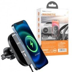 Автотримач with Wireless Charger HOCO CA90 Powerful Magnetic (15W) black
