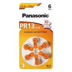 Батарейки повітряно-цинкові Panasonic ZA 13 / 6 BL (AG 5)