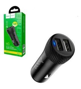 АЗП HOCO Z21 (2xUSB, 3.4A) black