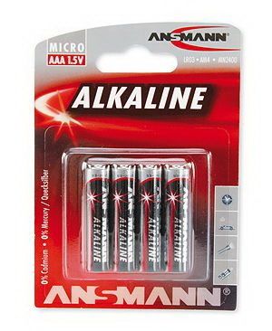 Батарейки Ansmann Alkaline Red LR03, AAA (4/40) BL