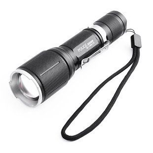 Ліхтар ручний Police 1860-T6, zoom, 1x18650, ЗП 220V/12V