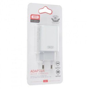 МЗП XO L85D (1xUSB, 3A, 18W, QC3.0) white