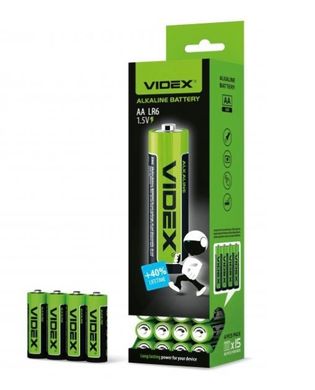 Батарейки Videx Alkaline LR6, AA (4/60/720)