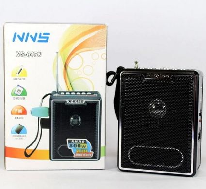 Радіоприймач NNS NS-047U вбудований акумулятор/4xAA (FM/USB/SD/AUX)