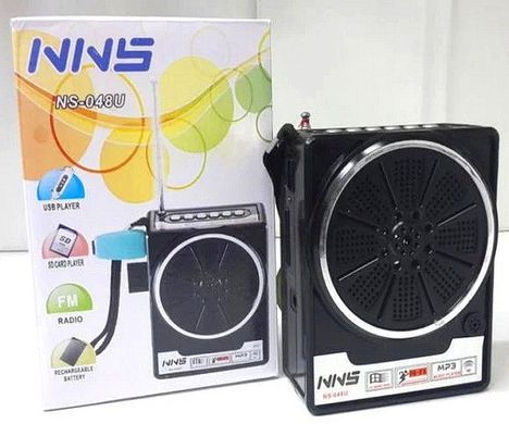 Радіоприймач NNS NS-048U вбудований акумулятор/4xAA (FM/USB/SD/AUX)