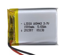Акумулятор літій-полімерний 103443, 1500mAh, 3.7V