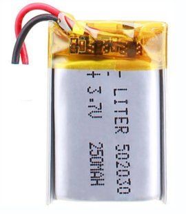 Акумулятор літій-полімерний 502030, 250mAh, 3.7V