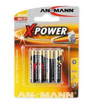 Батарейки Ansmann Alkaline XPower LR03, AAA (4/40) BL