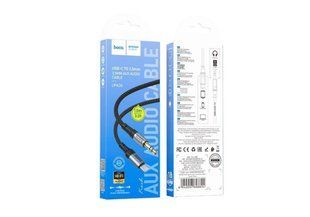 Кабель Type-C to Jack 3.5" Hoco UPA26, Fresh, 1m., black