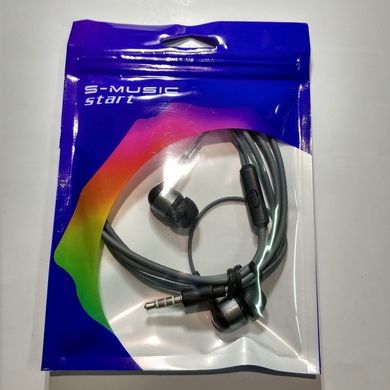 Гарнітура з мікрофоном вакуумна S-Music Start CX-1302 black-grey