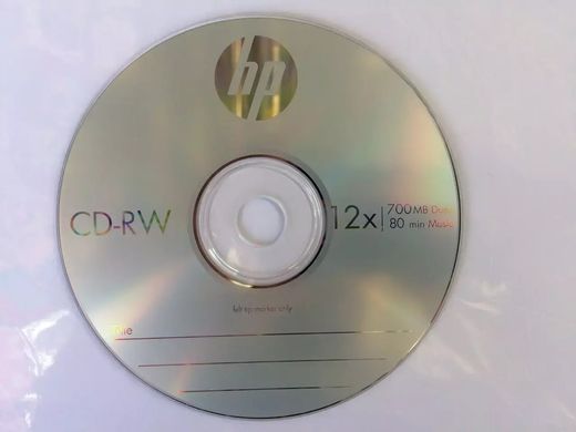 Диски HP CD-RW 700 MB 12x Box/25