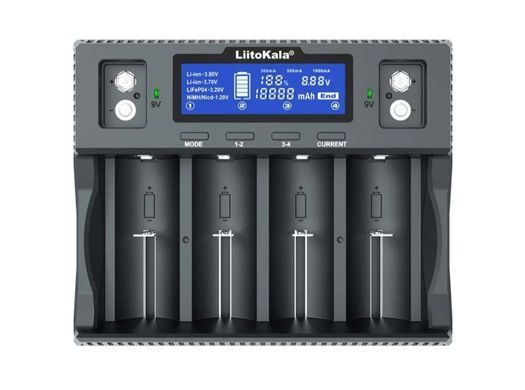 Зарядний пристрій універсальний LiitoKala Lii-D4XL (4x21700, 18650, 26650, 32700/AA/AAA/9V))