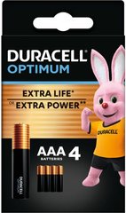 Батарейки Duracell Optimum LR03, AAA (4/80) BL