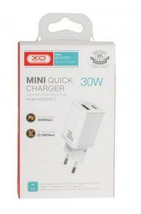 МЗП XO HN238A (1xUSB, 1xType-C, 3A, 30W) white