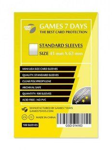 Протектори 41*63 Games 7 Days Standard (100шт.)