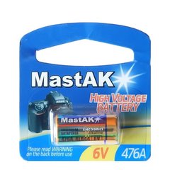 Батарейки MastAK Alkaline 476A (4LR44), 6V (1/20) BL