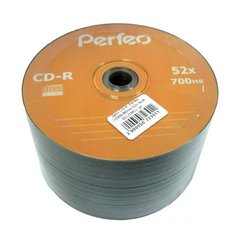 Диски Perfeo CD-R 700 MB 52x, Bulk/50
