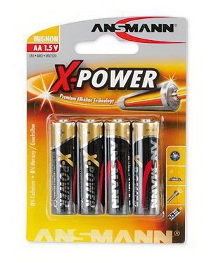 Батарейки Ansmann Alkaline XPower LR6, AA (4/80) BL